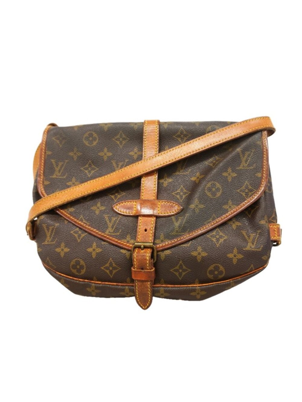 Louis Vuitton Shoulder Bag Monogram Saumur 30 Brown